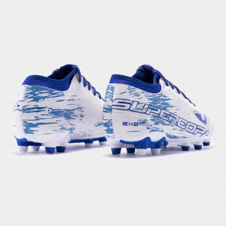 Joma SUPERCOPA 2302 WHITE ROYAL FIRM GROUND