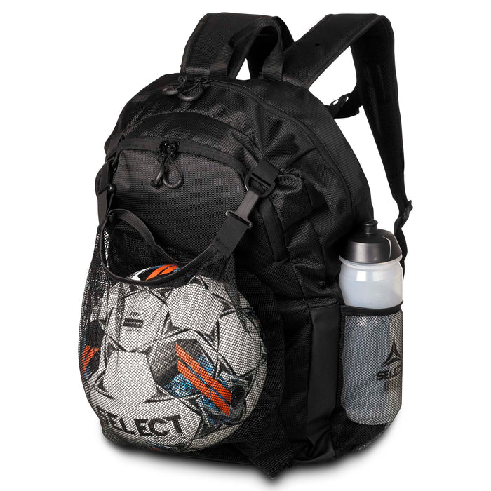 Team Bag - Select Milano Backpack W/ Ball Net - Black