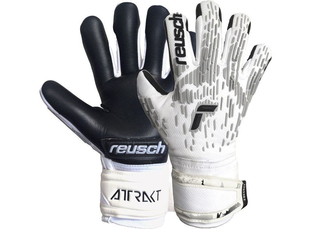 Goalkeeper - Attrakt Freegel Silver Finger Support Gloves