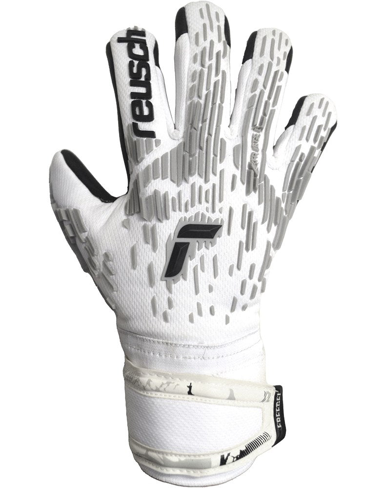 Goalkeeper - Attrakt Freegel Silver Finger Support Gloves