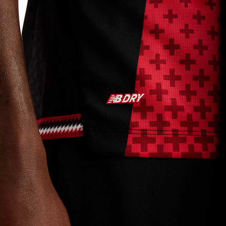 New Balance Bayer 04 26/27 Authentic Home Youth Short Sleeve Jersey