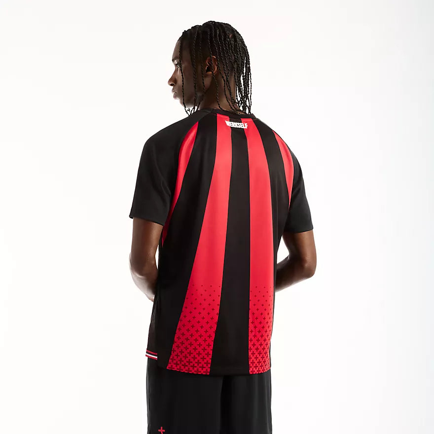 New Balance Bayer 04 26/27 Authentic Home Youth Short Sleeve Jersey