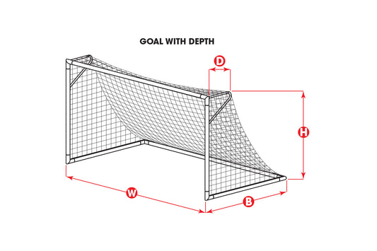 KwikGoal - 8'Hx24'Wx4'Dx10'B Soccer Net