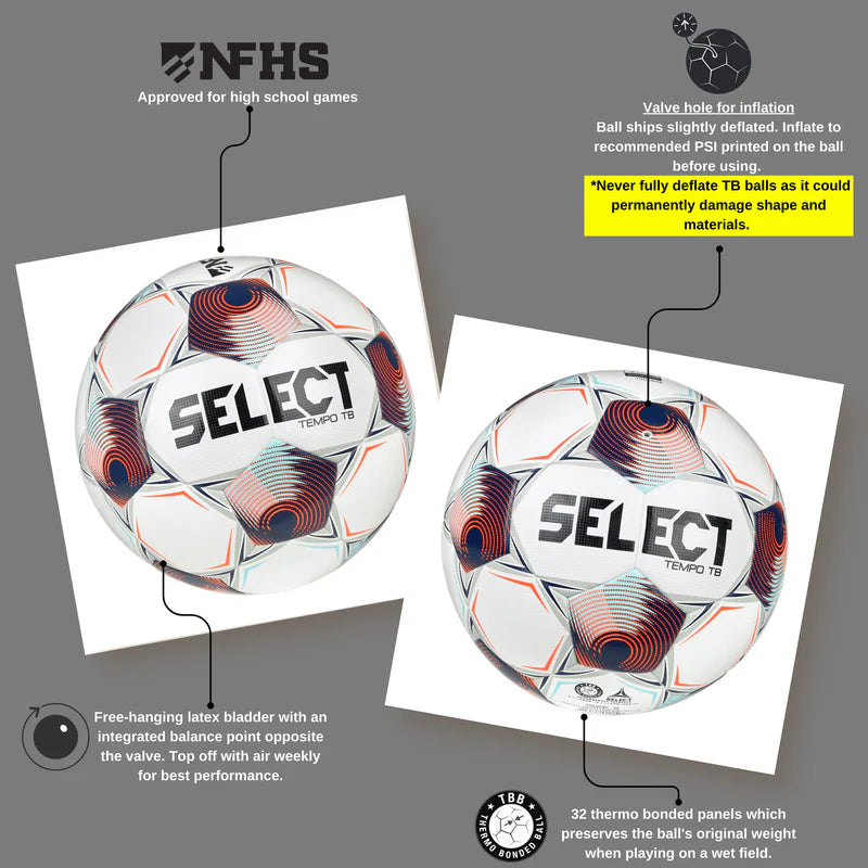 Soccer Ball - Select Tempo TB NFHS Ball